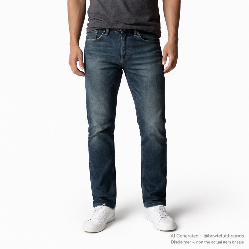 Black Bull 34 Blue Stretch Jeans Slim Straight Denim
